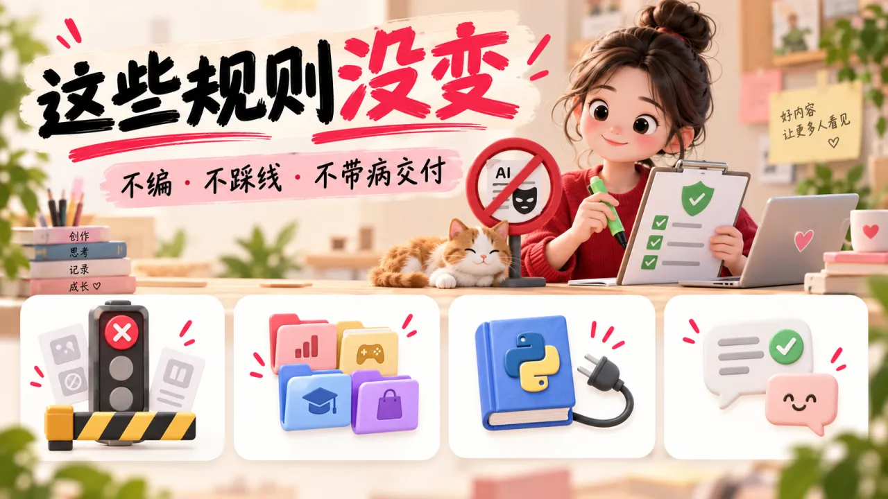 硬规则:不编不踩线不带病交付