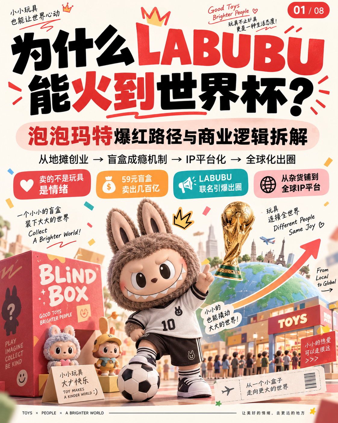 为什么LABUBU能火到世界杯 泡泡玛特商业逻辑拆解